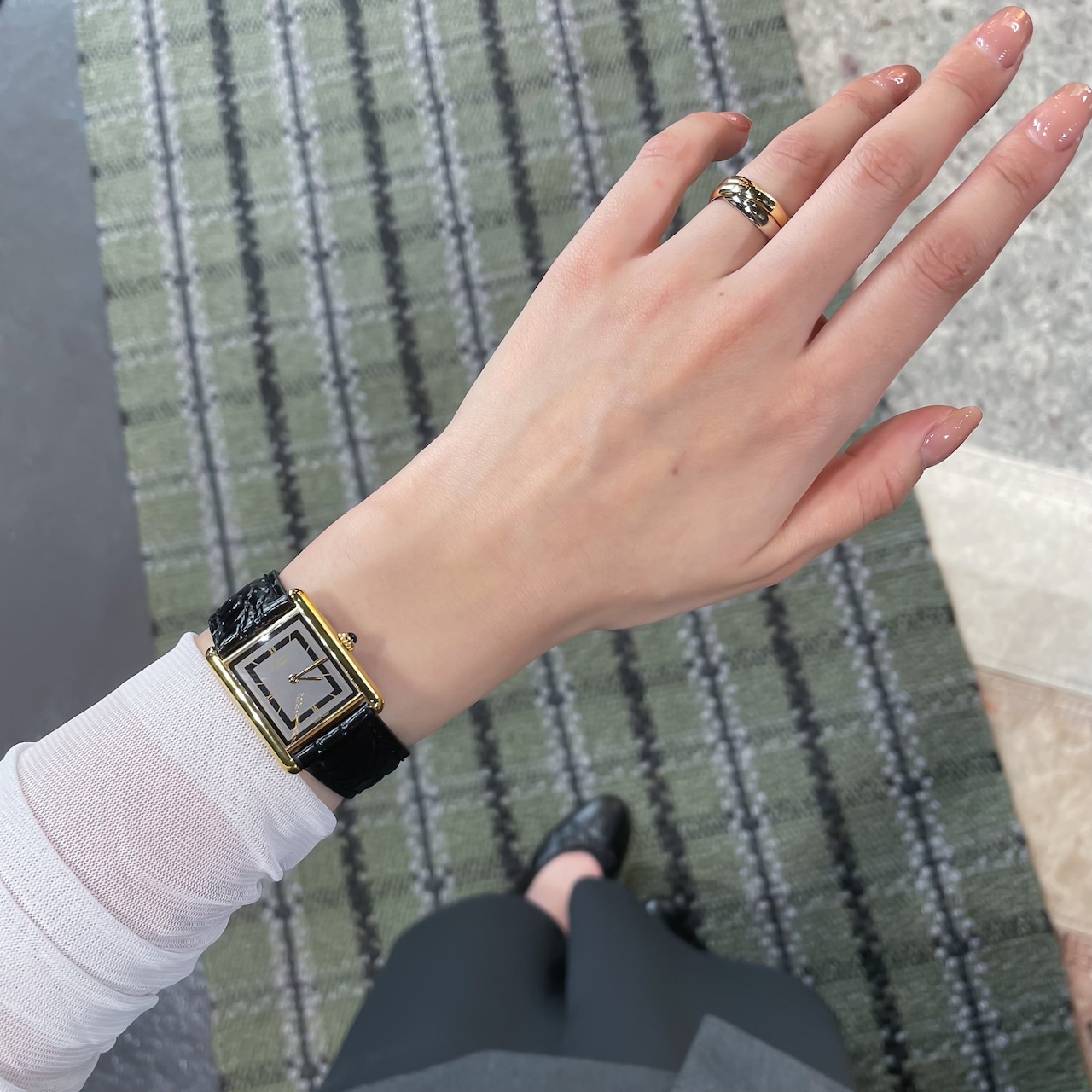 カルティエ マストタンク LM チャコールグレー文字盤