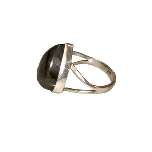 vintage silver labradorite ring