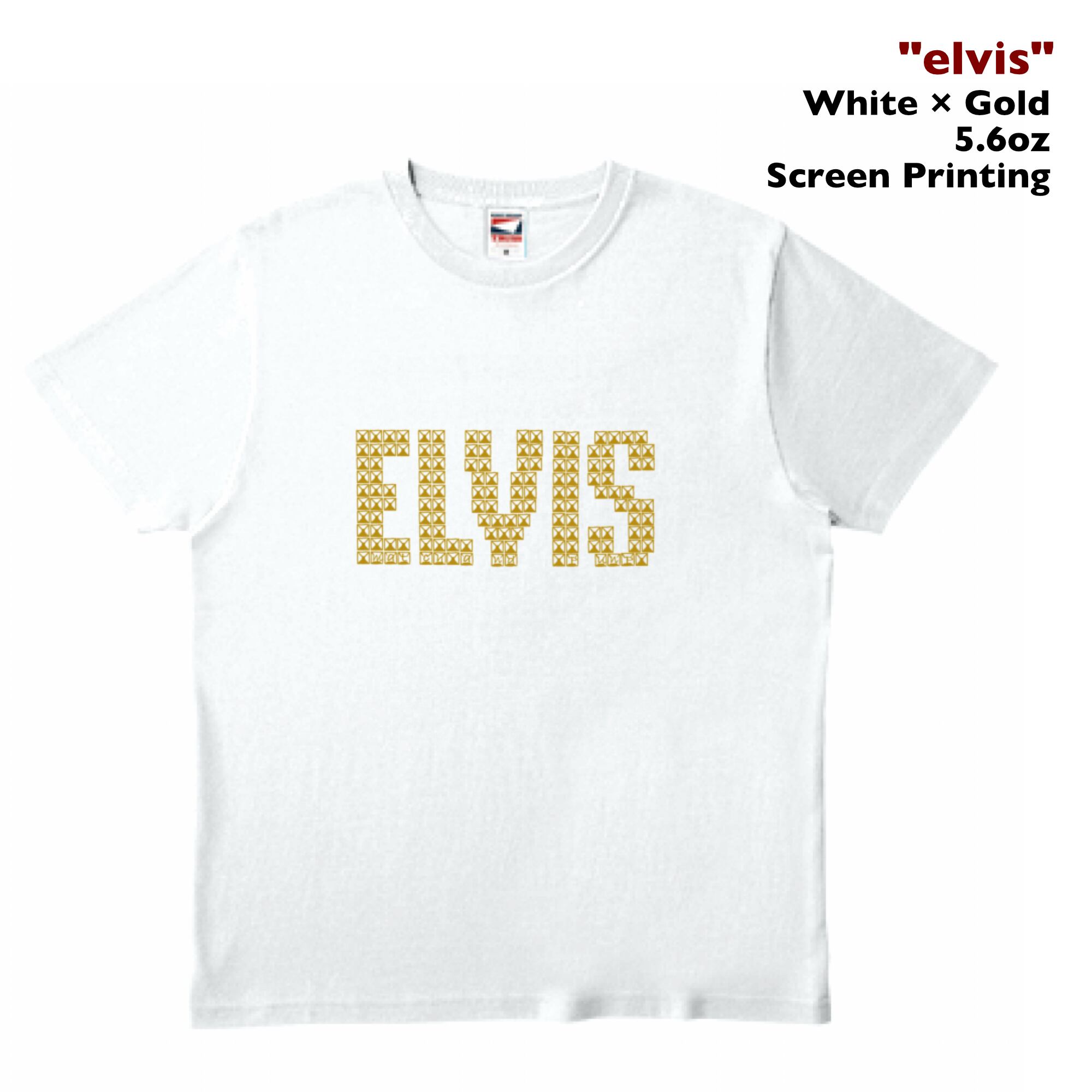 "elvis" #10 -White × Gold-