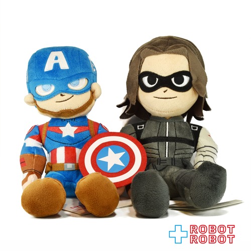ディズニーストア マーベル キャプテン・アメリカ & ウィンター・ソルジャー グリヒル ぬいぐるみ 2体セット 26センチ 紙タグ付き
