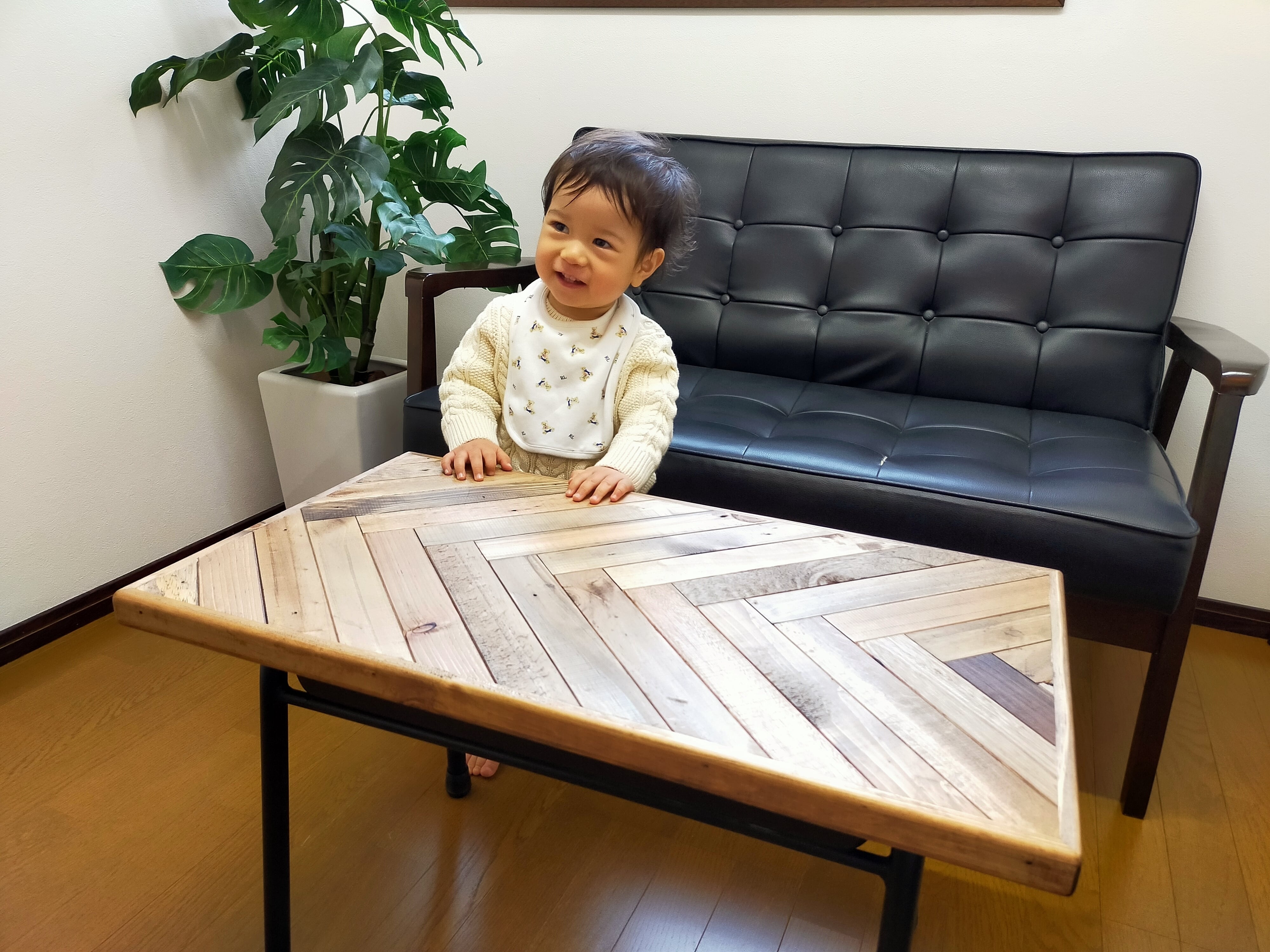 Pallet Table（廃パレット×学校机） | upcycle interior アップ