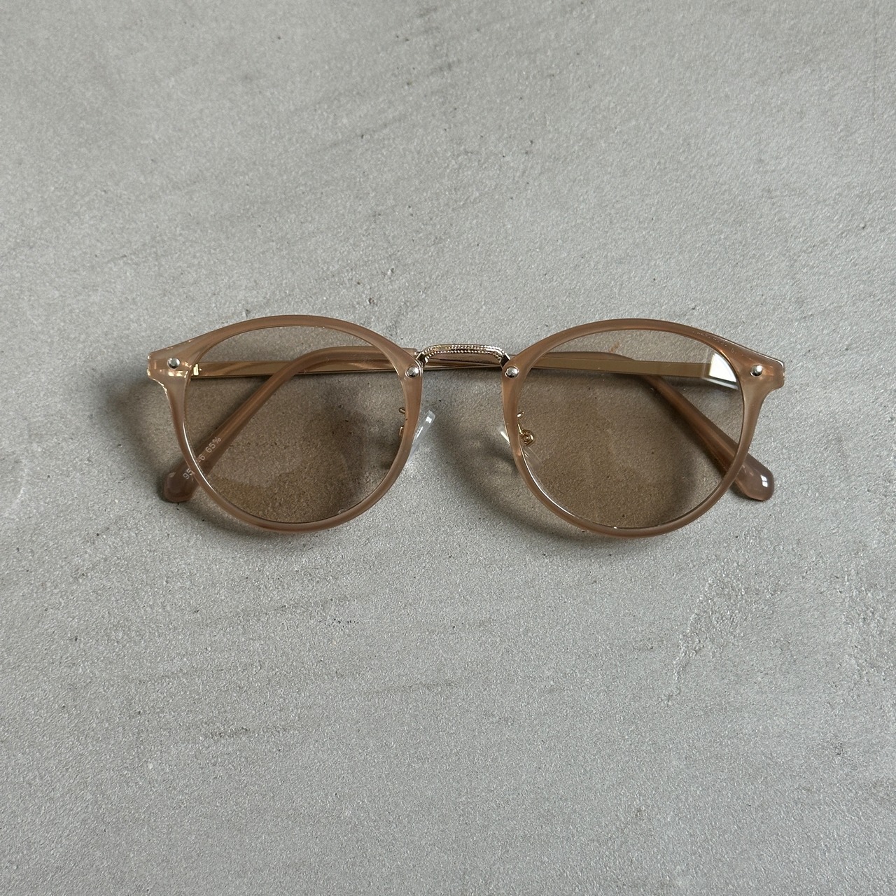 boston frame sunglasses/beige