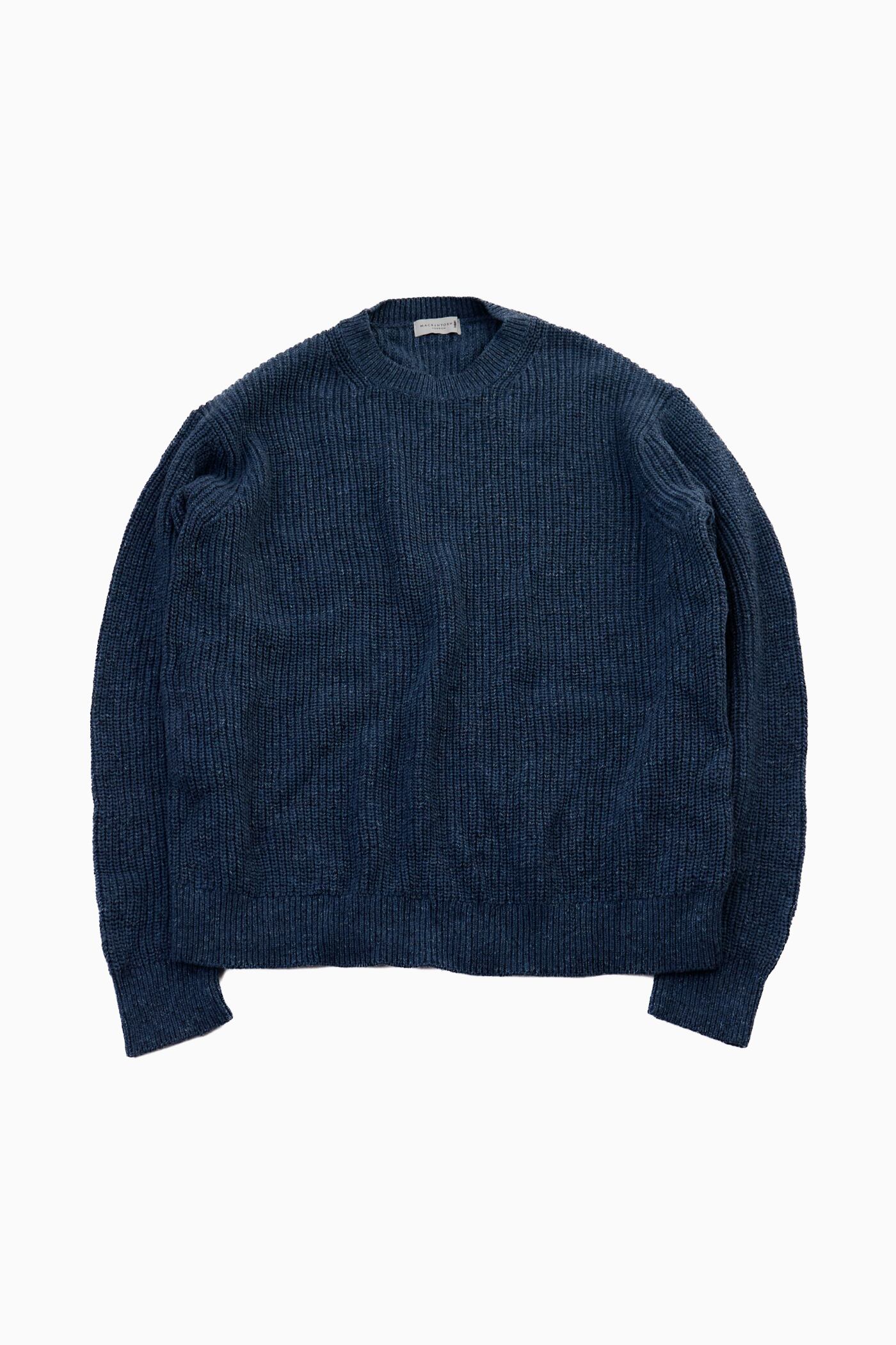 MACKINTOSH LONDON BLUE BULKY KNIT SWEATER