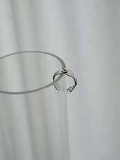 RITSUKO KARITA - Silver Ear Flat Ring :Silver|small article/耳飾りの記憶/Silver925