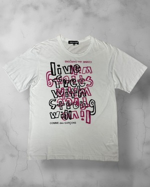 COMME des GARÇONS Graphic Print T-Shirt White