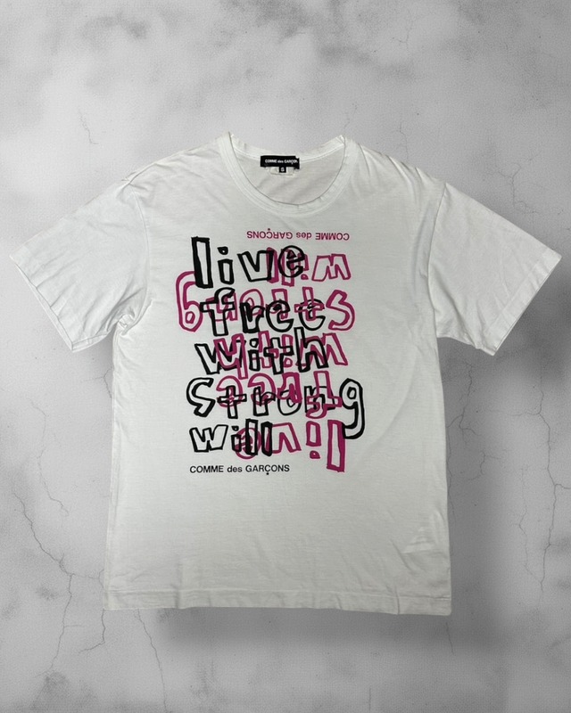 COMME des GARÇONS Graphic Print T-Shirt White