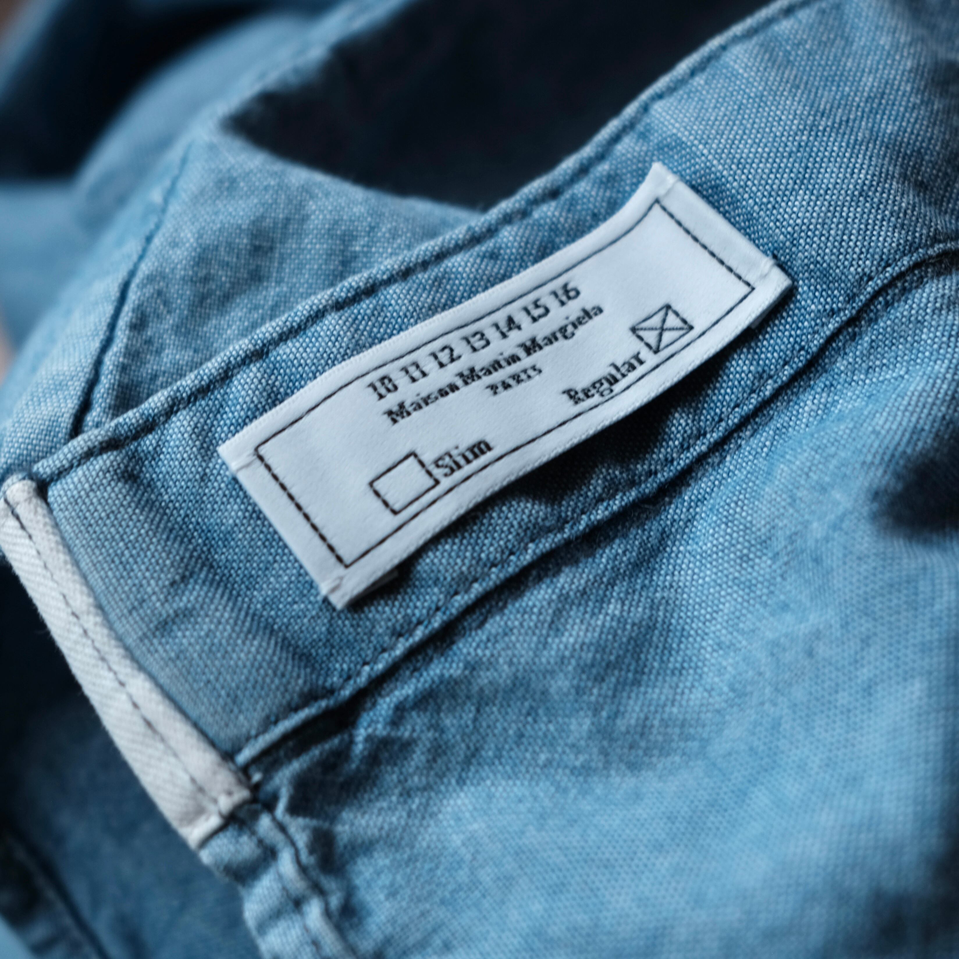 13ss マルジェラ コットン カシミア シャツ アーティザナル 初期 14 Maison Martin Margiela 13SS CHAMBRAY L/S SHIRT | safarionline