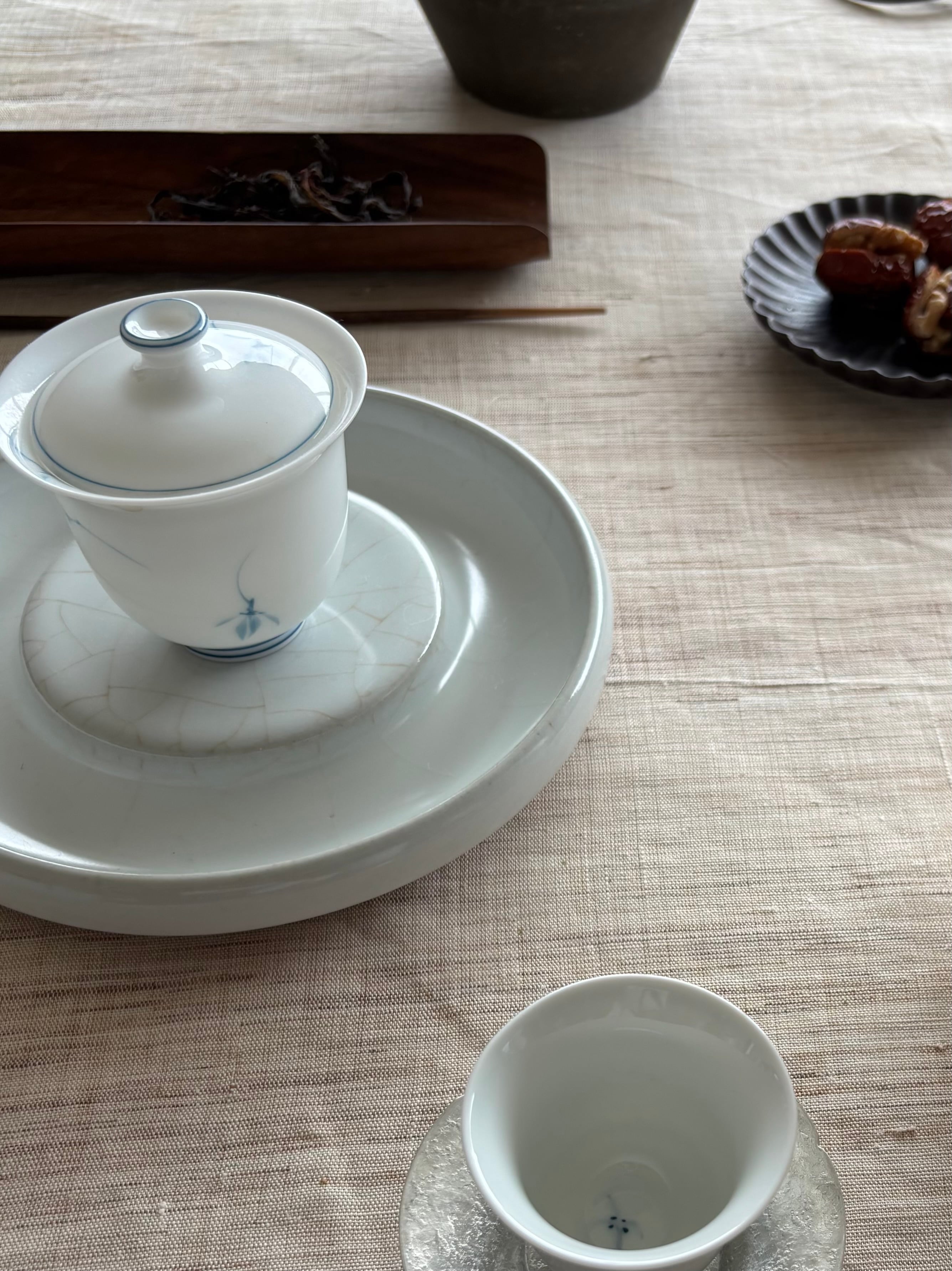 蓋碗 蘭花柄 ｜上品な花模様の蓋碗 | 茶海堂 Chakaido