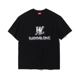 [WOOALONG]  Big surf logo T-shirt - BLACK  正規品  韓国 ブランド 韓国ファッション 韓国代行 Tシャツ