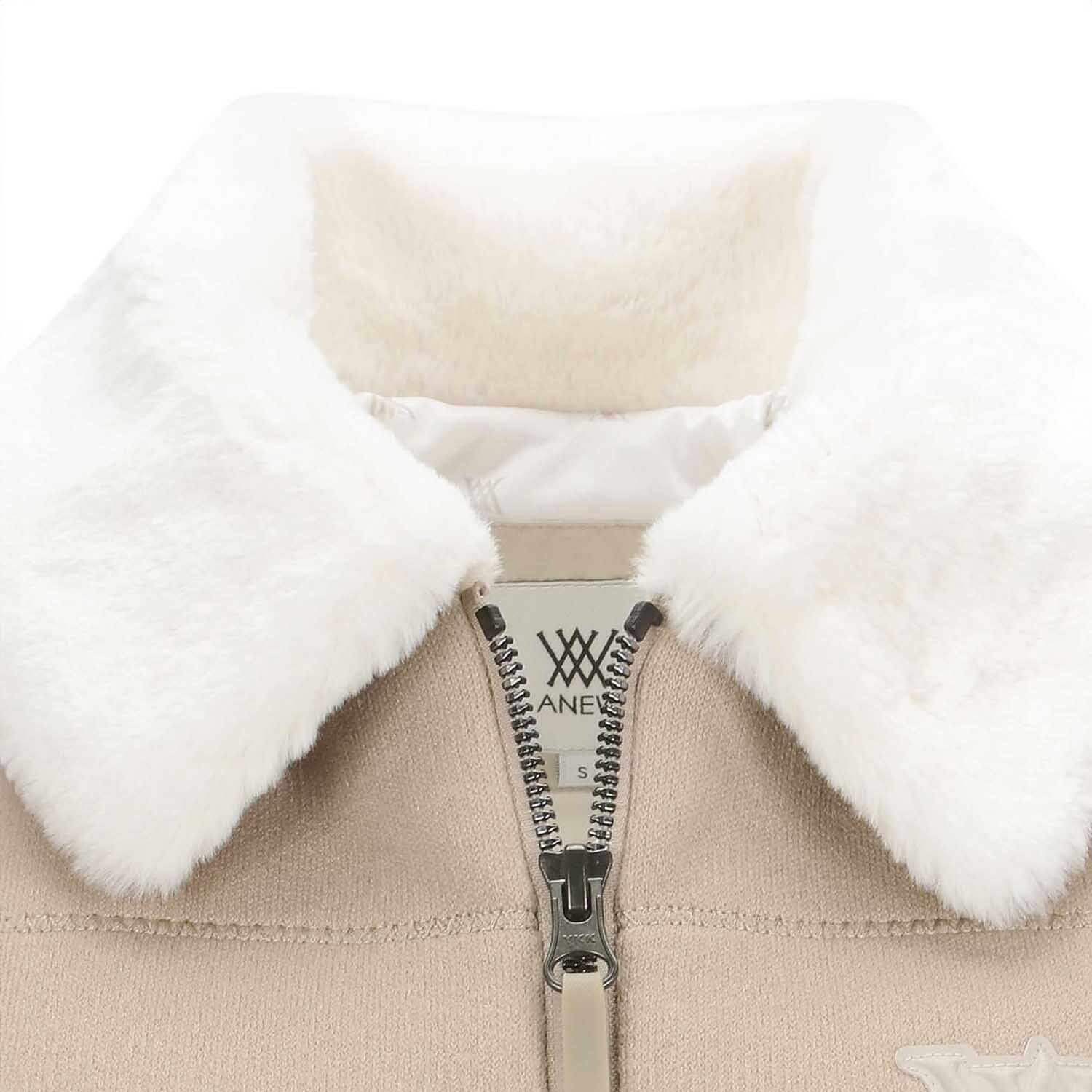 W FAKE FUR COLLAR HYBRID DOWN VT | ANEW GOLF JAPAN公式オンラインストア