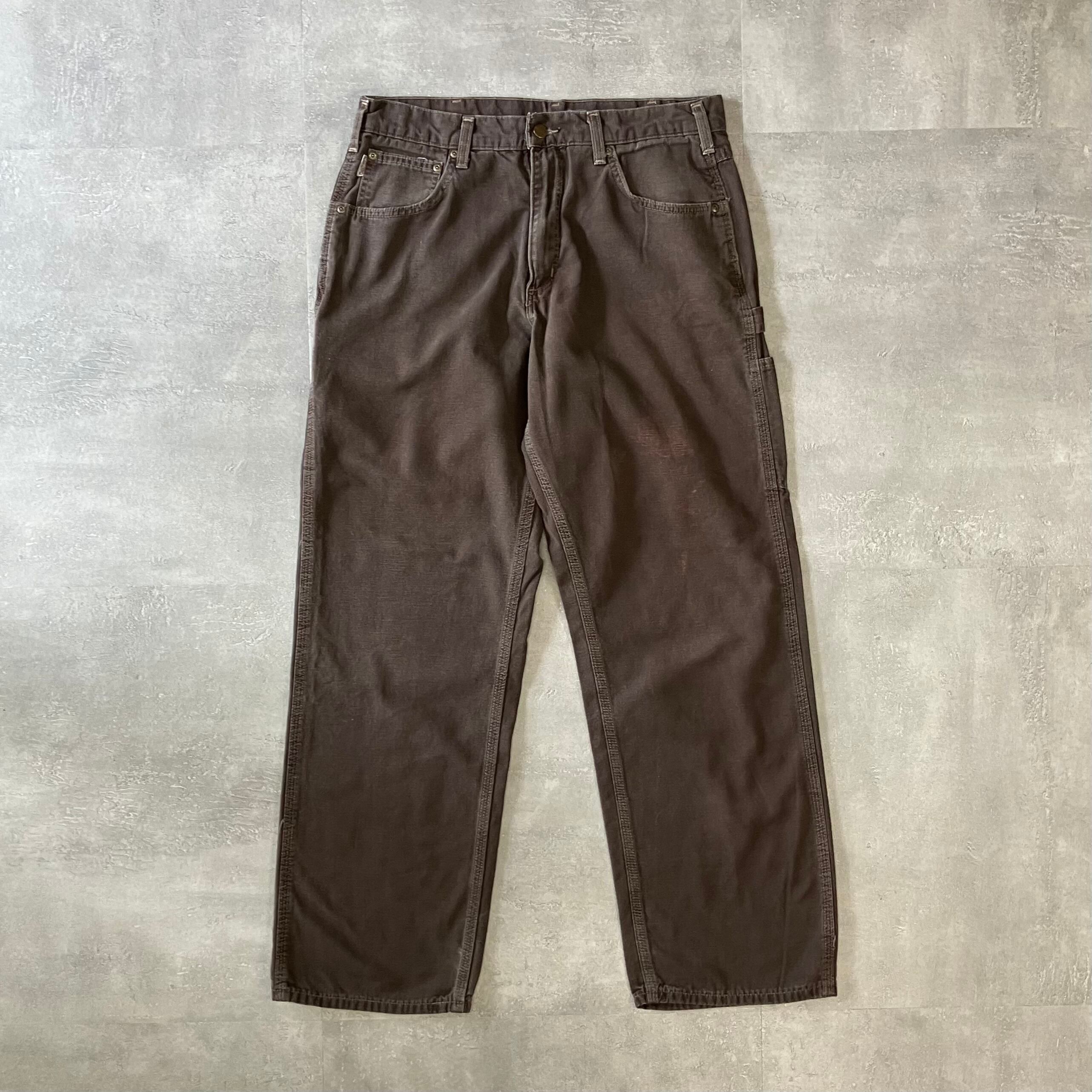 《実寸w32l30》Carhartt カーハート ペインターパンツ ブラウン No.2800