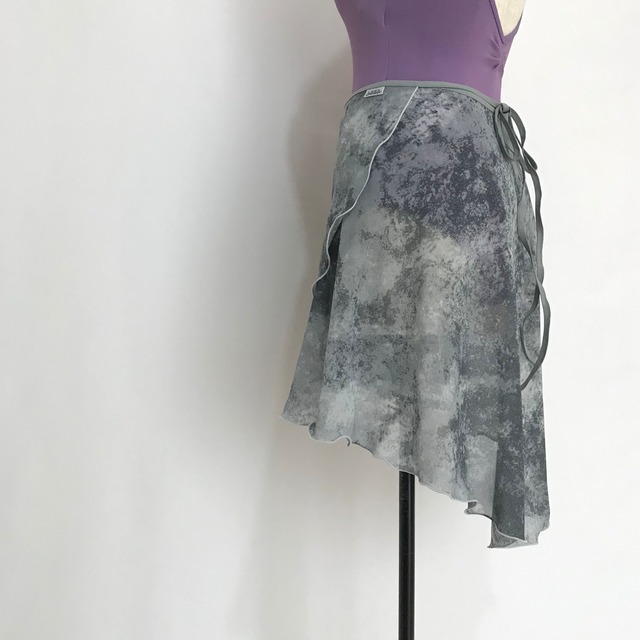 ◇"Tatiana" Ballet Wrap Skirt -Hazy Gray