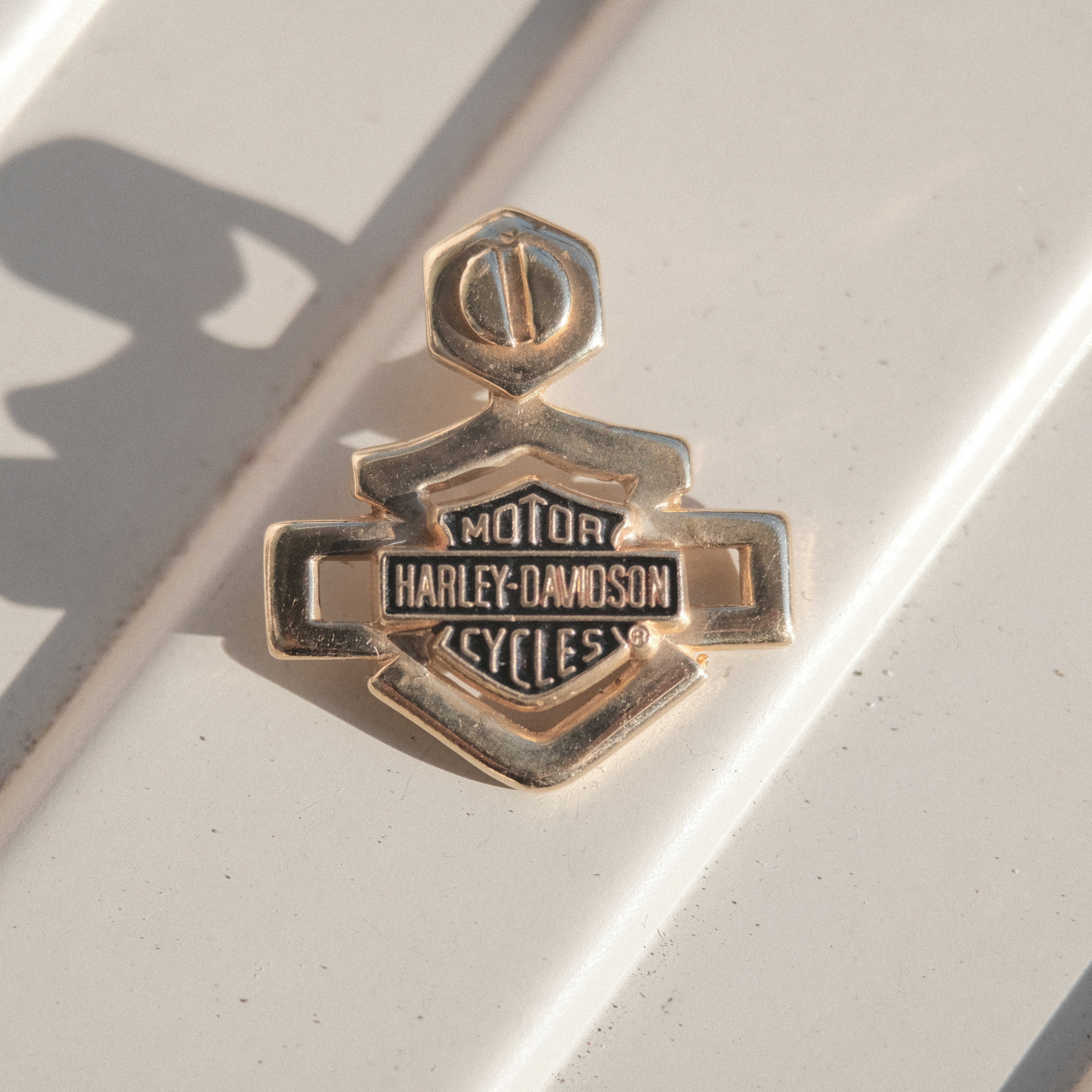 Official vintage Harley Davidson gold band ring | H2 Vintage