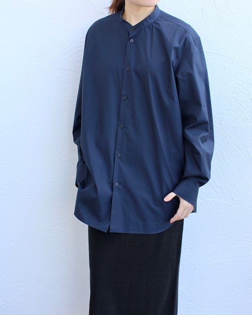 ATON/band collar shirt