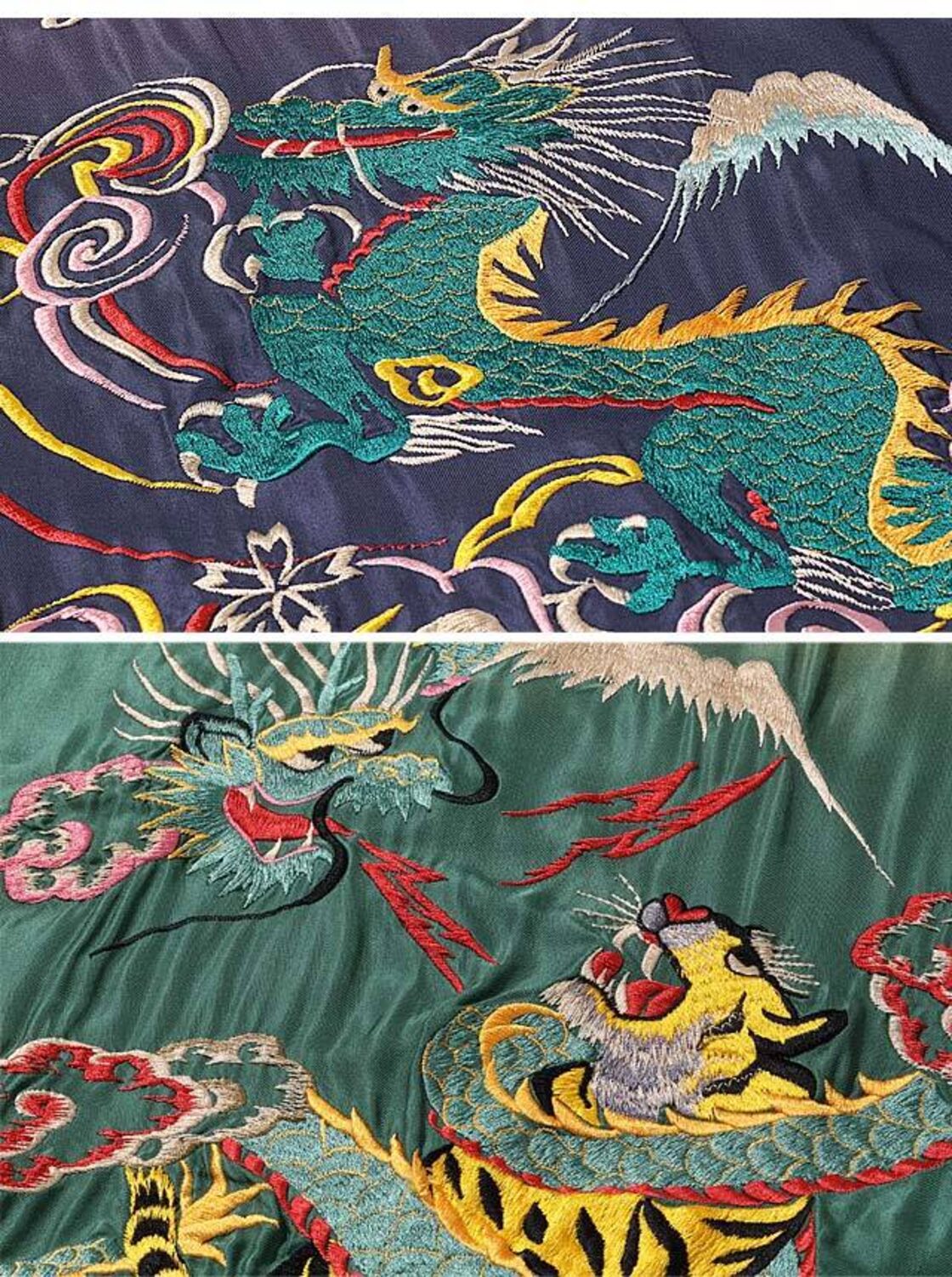 AGING MODEL Mid 1950s Style アセテートスカジャン「DRAGON 