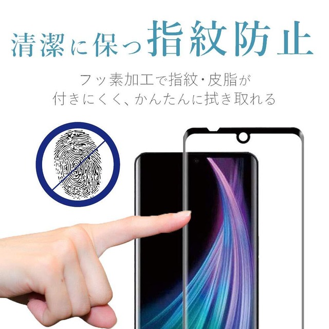 For AQUOS zero2 ガラスフィルム アクオス zero 2 [SH-M13 / SHV47 / SH-01M] 液晶保護強化ガラスフィルム 【ELMK】日本製素材旭硝子製・高硬度9H ・高透過率・耐衝撃・防塵・飛散防止・指紋防止・画面鮮やか高精細・貼り付け簡単 SHARP シャープ AQUOS zero 2 対応
