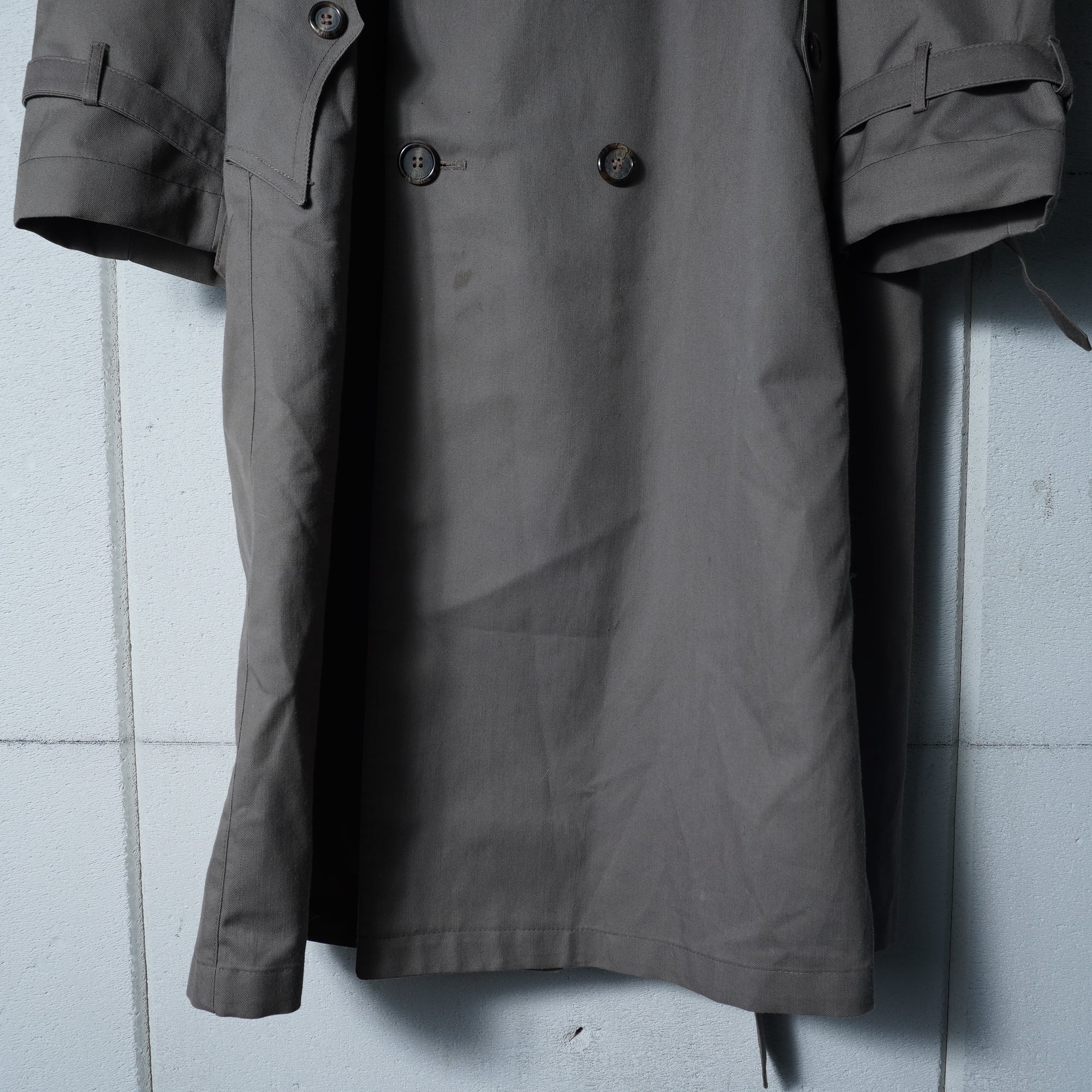 Christian Dior】クリスチャンディオール ベルト付トレンチコート gray