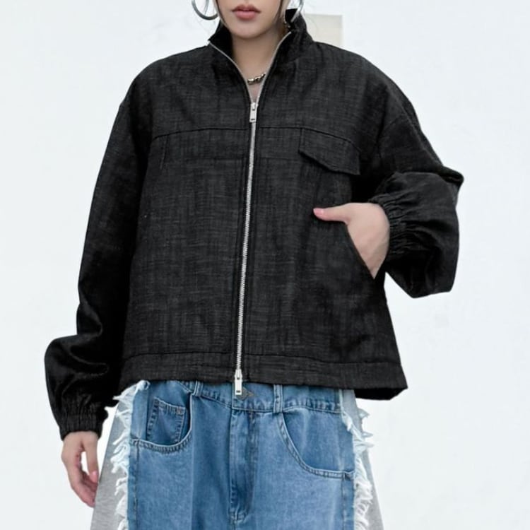 ヴィンテージデニムスタンドジャケット R30080