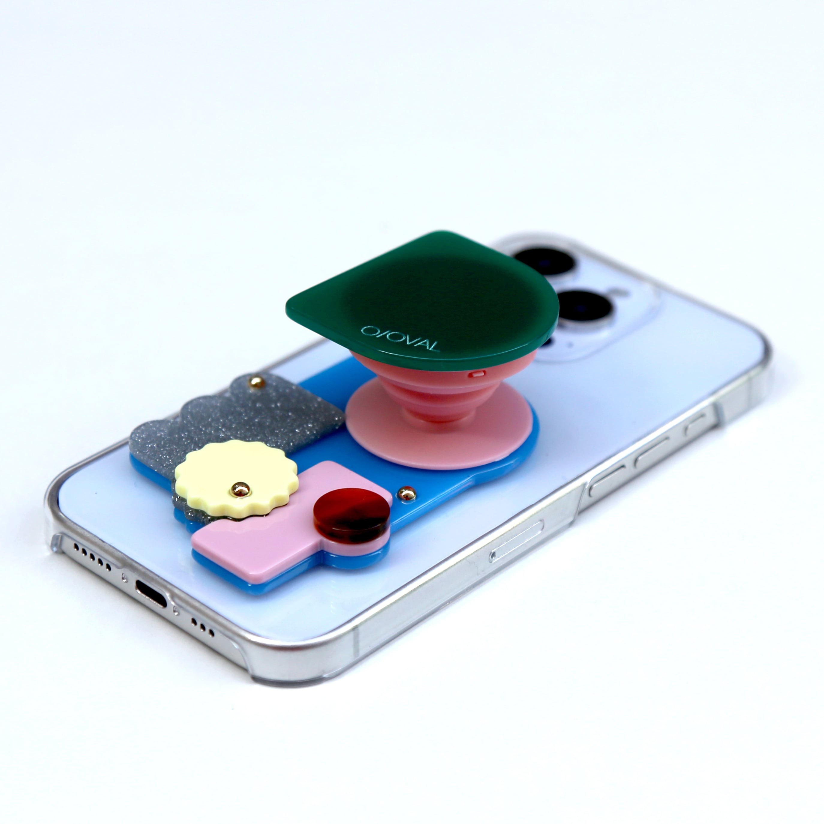 renewal】 Object Phone Grip 【ASG-002】GREEN | O/OVAL