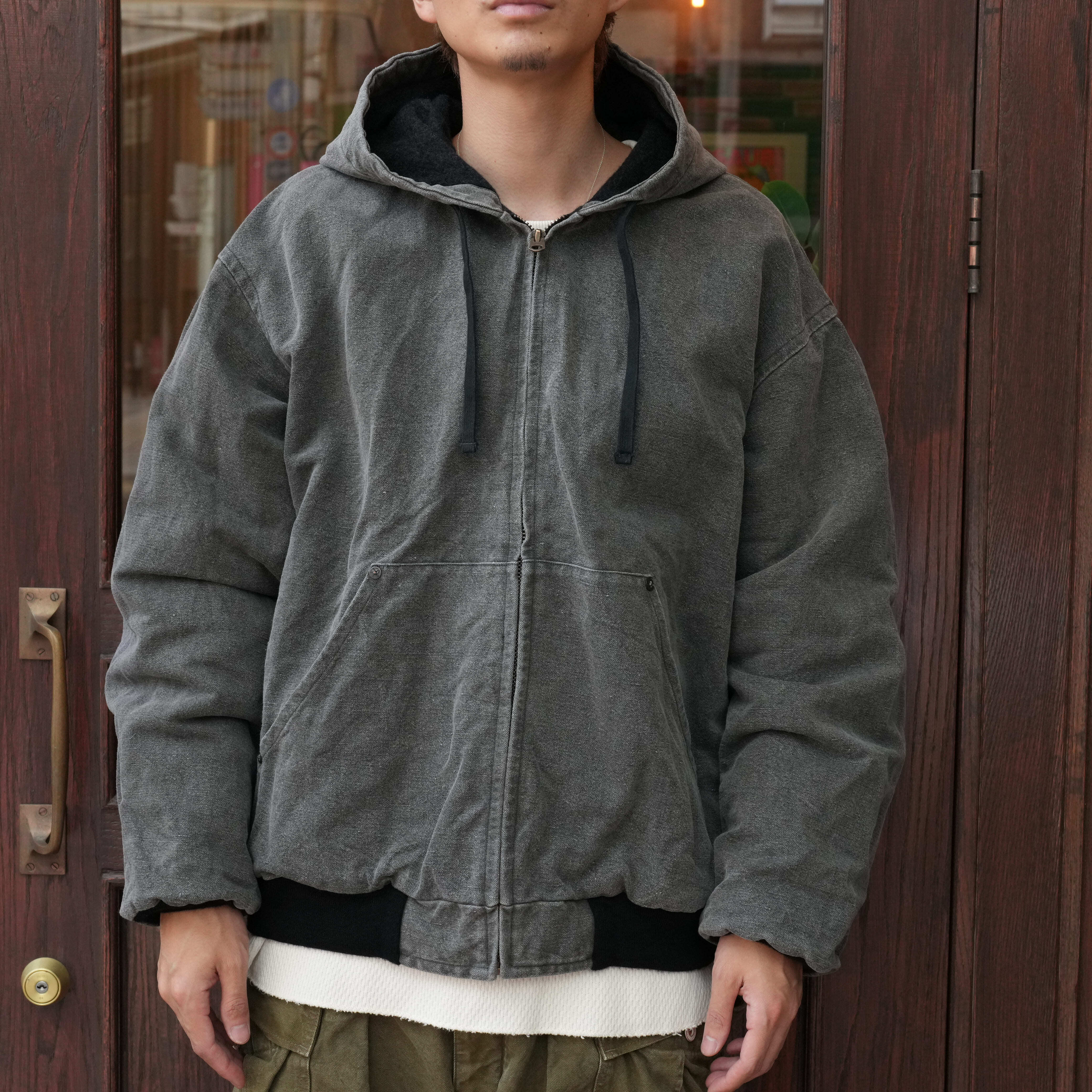 KAPTAIN SUNSHINE(キャプテンサンシャイン) 25AW "Cotton Hemp Hoody Jacket" -SUMI-