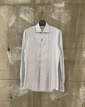 【FINAMORE MEN】 LUIGIルイジ/BALIバーリ コットンオックスフォードソリッドワイドカラーシャツ M0540