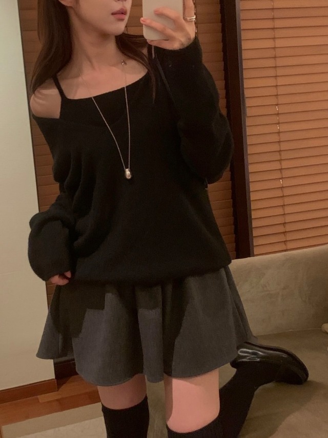 (予約) miel / Toni sleeveless knit 4color