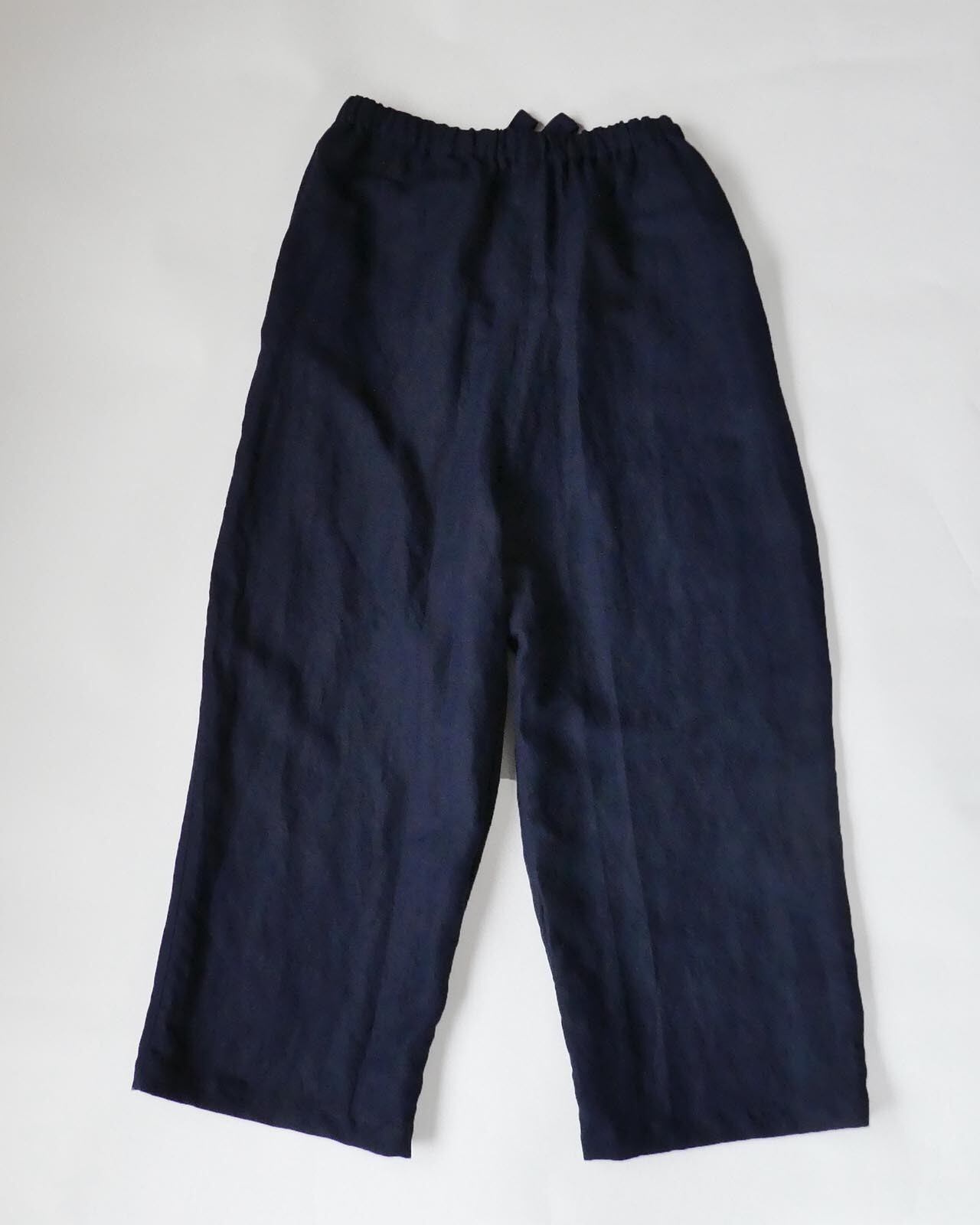 リネン／レーヨン ソフトサルエルパンツ | NAVY-YARD