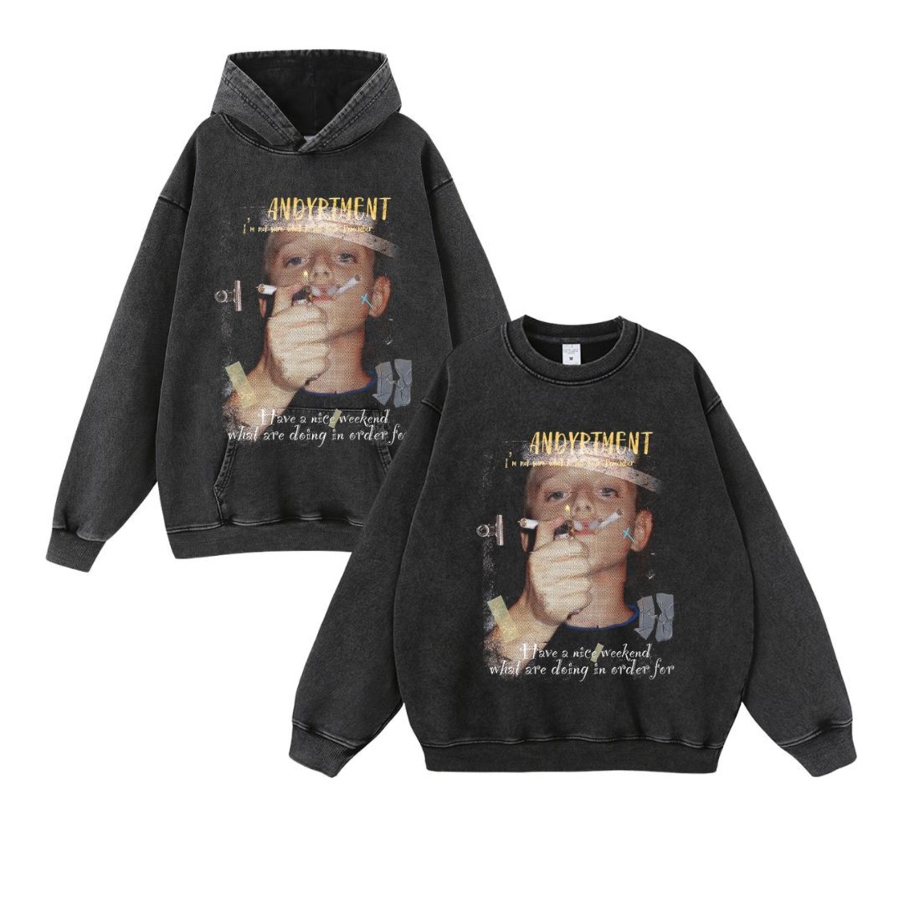 VINTAGE ストリート Smoking Boy パーカー T278