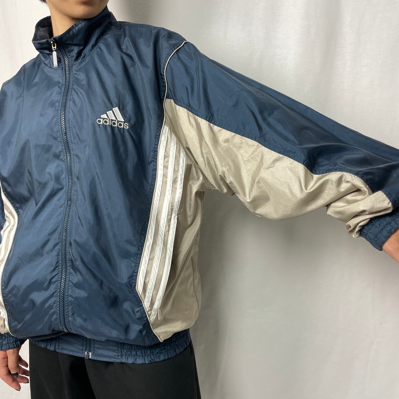 90年代 adidas アディダス パフォーマンスロゴ ナイロン トラック 