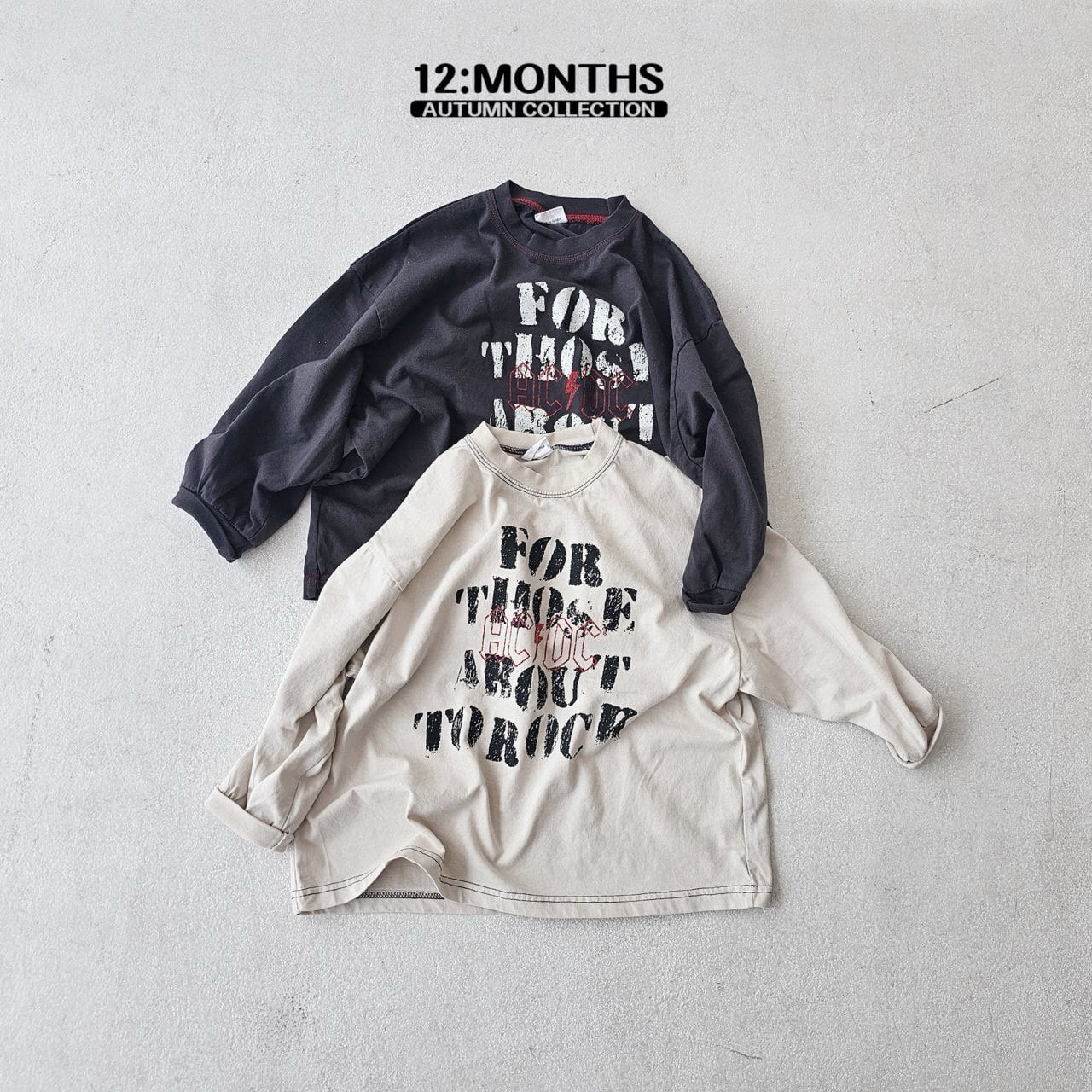 【即納】《kids》12month/ROCK longtee