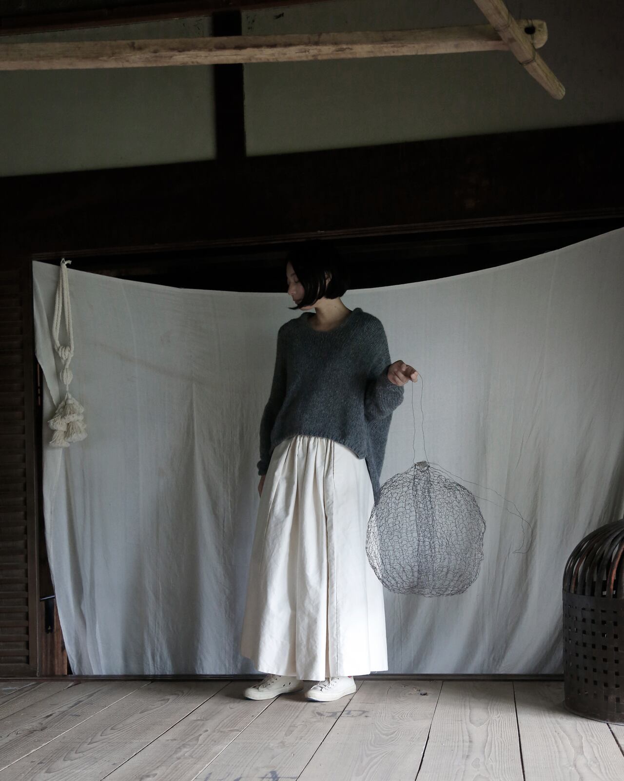 【ご予約商品】hei / イカセーター / アルパカ&メリノウール