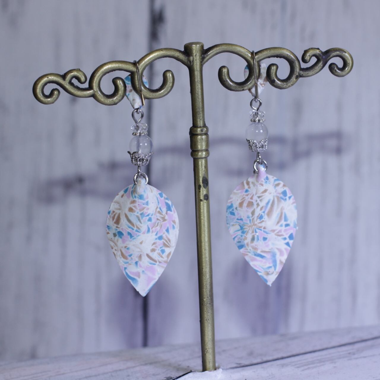 年代物 天然石ピアス 年代物 天然石ピアス