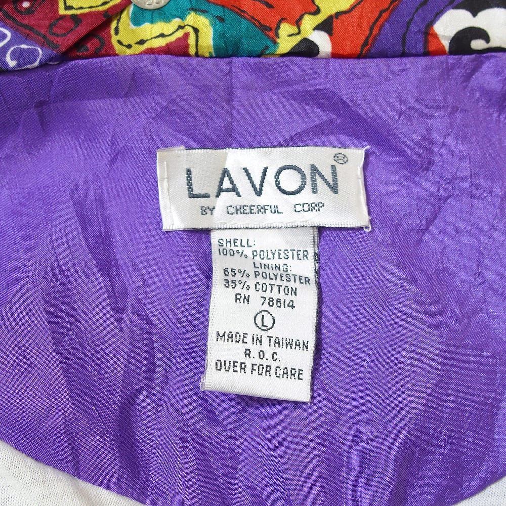 LAVON ナイロンジャケット アート柄 切り替え | THRIFT PUB
