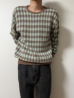1980s- Europe Gingham Check Knit