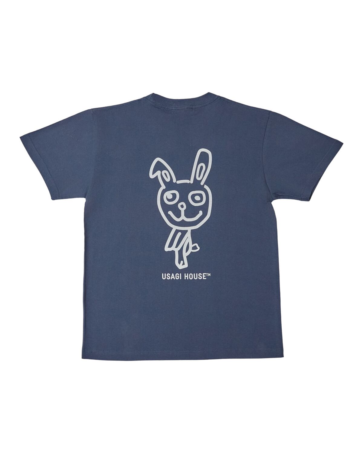 USAGI PRINT T-SHIRT BLUE | USAGI HOUSE