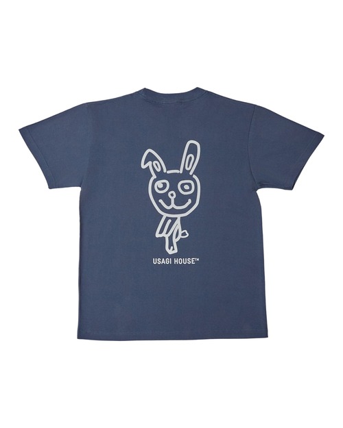 USAGI PRINT T-SHIRT BLUE