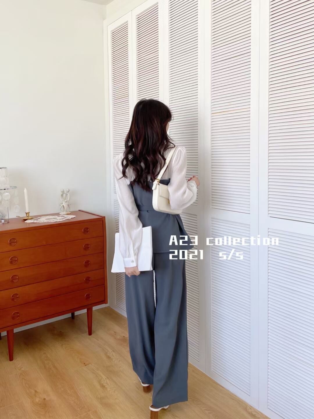 シャツレイヤード風　セットアップ　AJ3396-D08