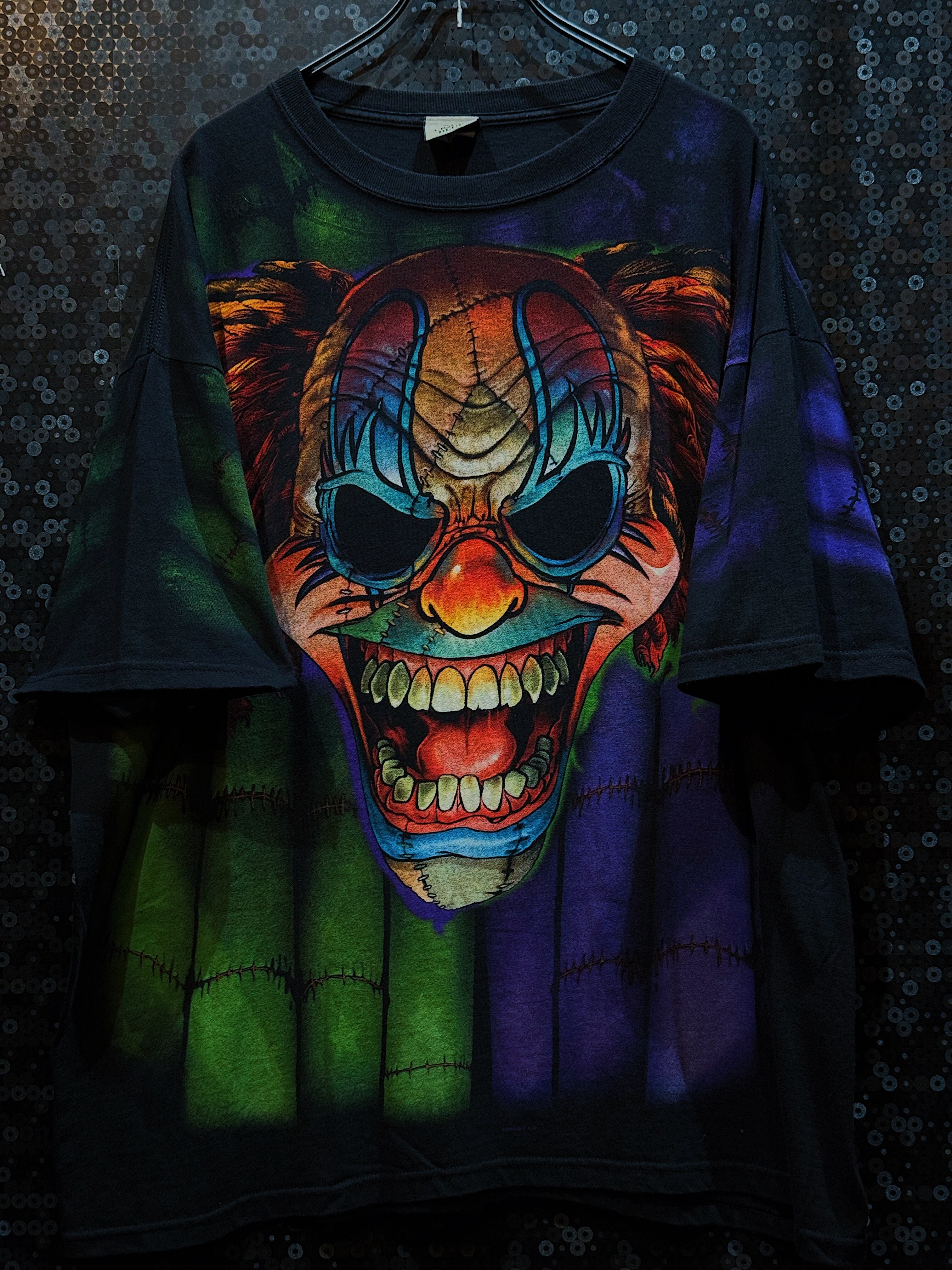 【ÆIEM】"Liquid Blue"vintage psychedelic style T-shirt