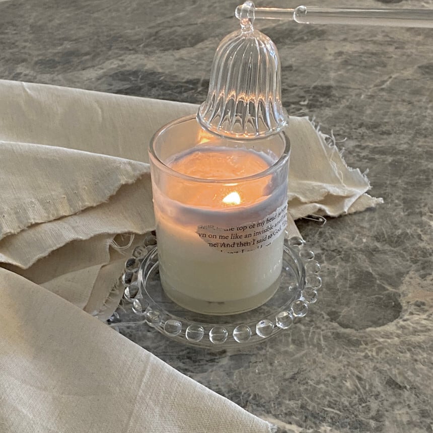 glass candle snuffer / ガラス キャンドル スナッファー 火消し