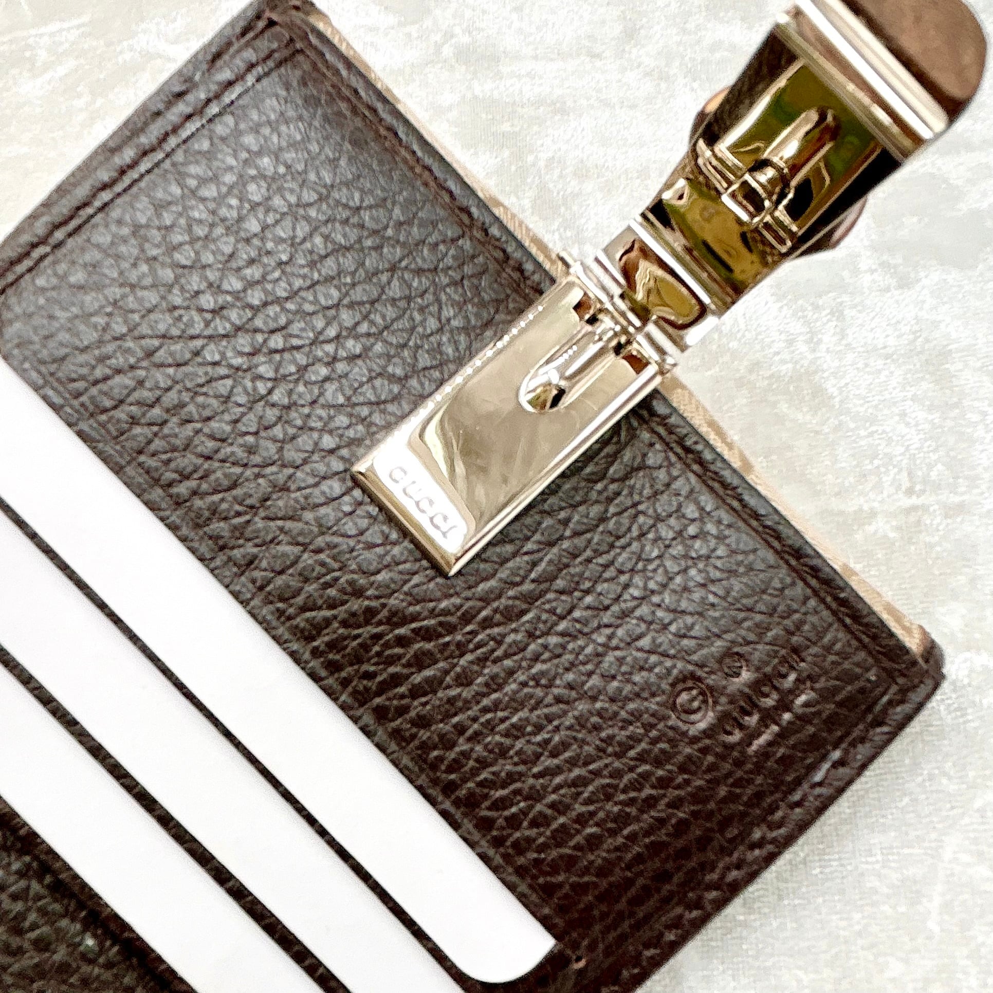 グッチ 財布 二つ折り GGキャンバス バンブー 【新品未使用 グッチ 財布 二つ折り GGキャンバス バンブー 【新品未使用