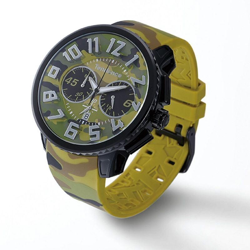 【Tendence テンデンス】TY046021 GULLIVER Round CAMO ガリバーラウンドカモ（グリーン）／国内正規品 腕時計