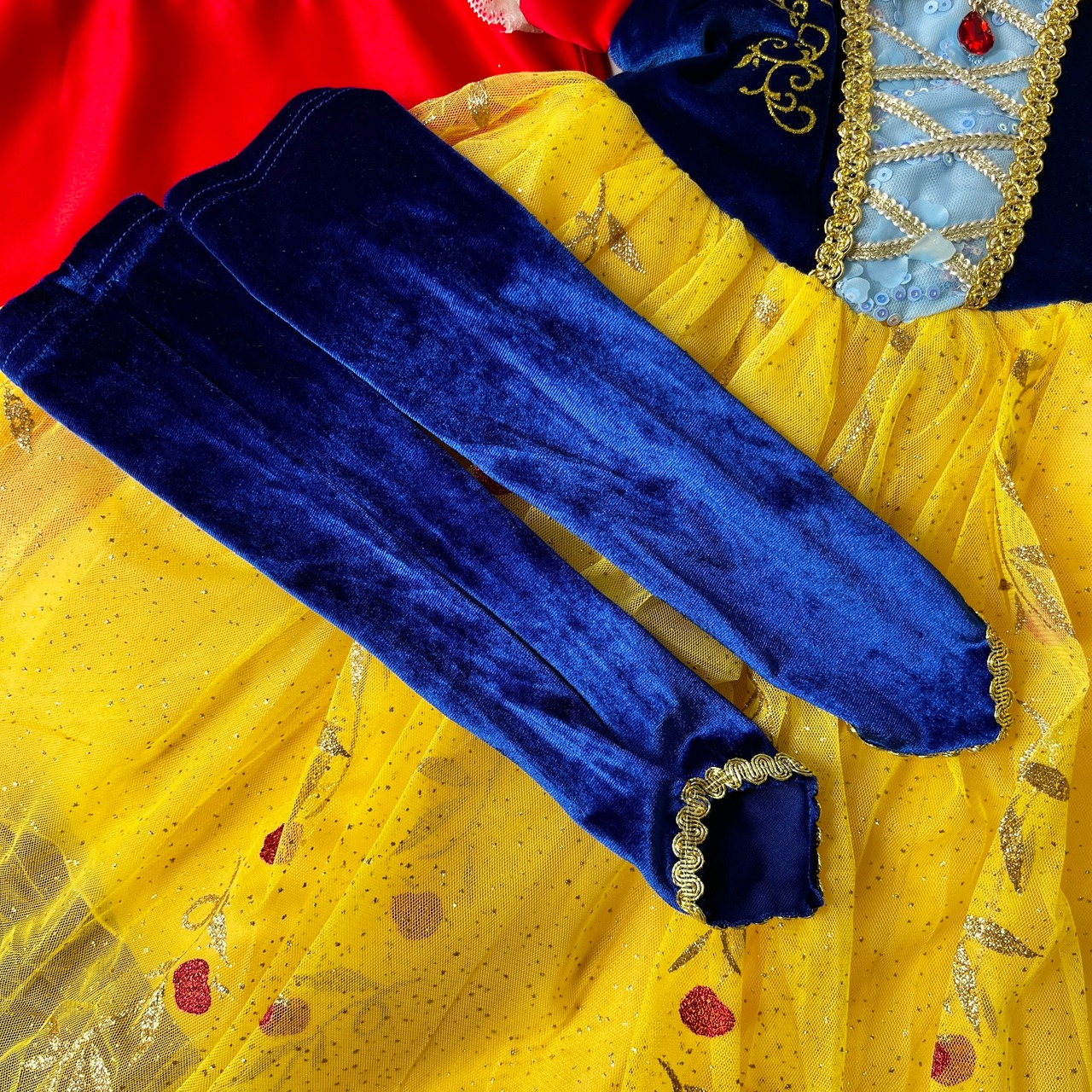 【即納】付け袖 ブルー［白雪姫 プリンセス］