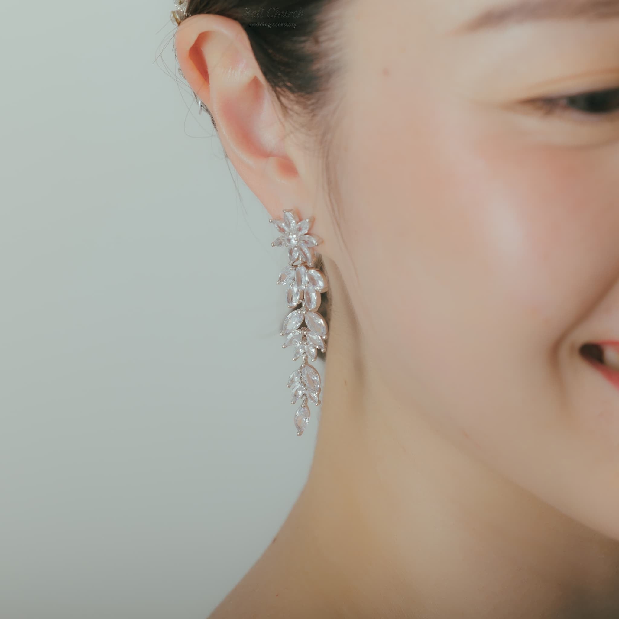 ピアス イヤリング | キュービックジルコニア | お花モチーフ