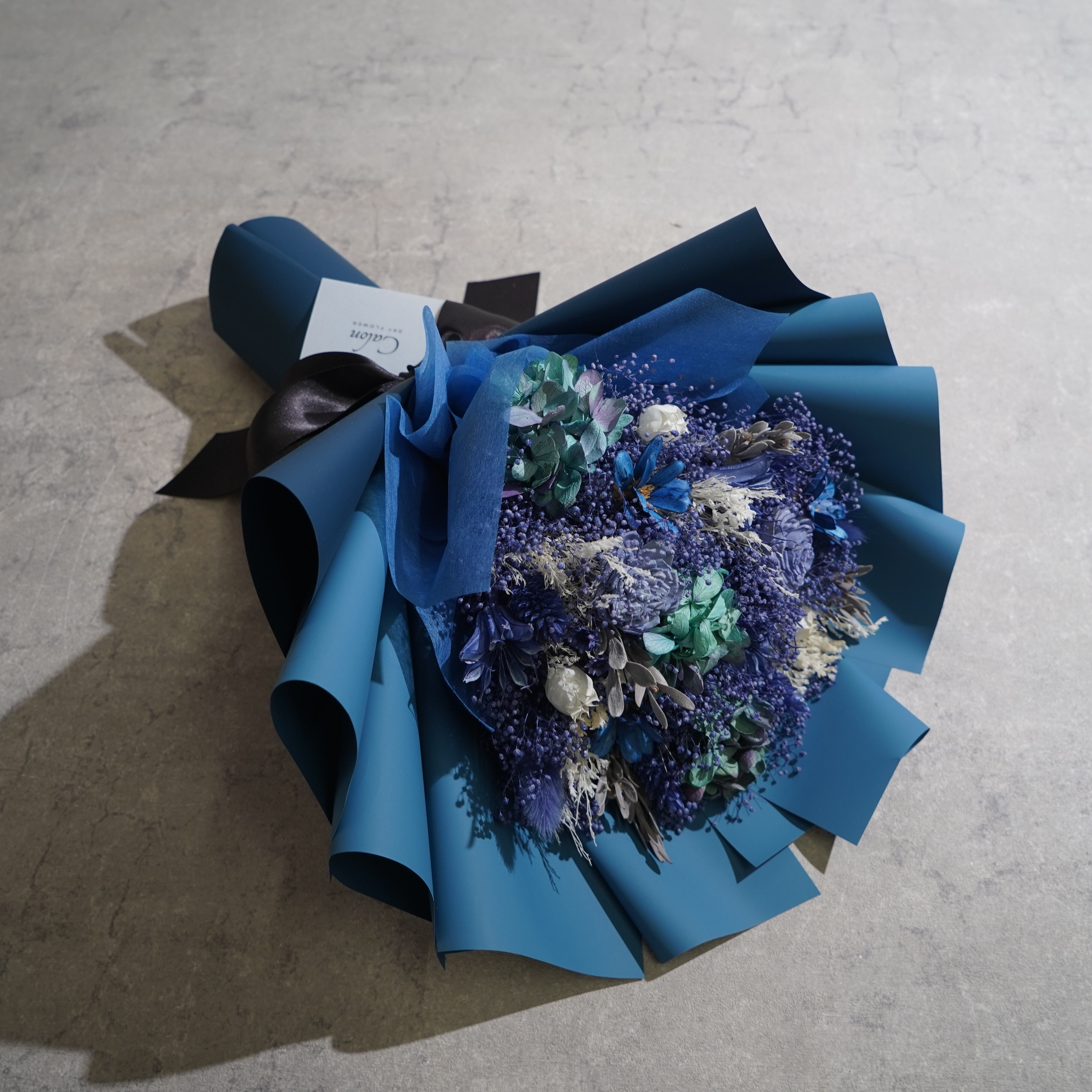 ドライフラワーの花束 Mサイズ ブルー M-519≪限定1点≫