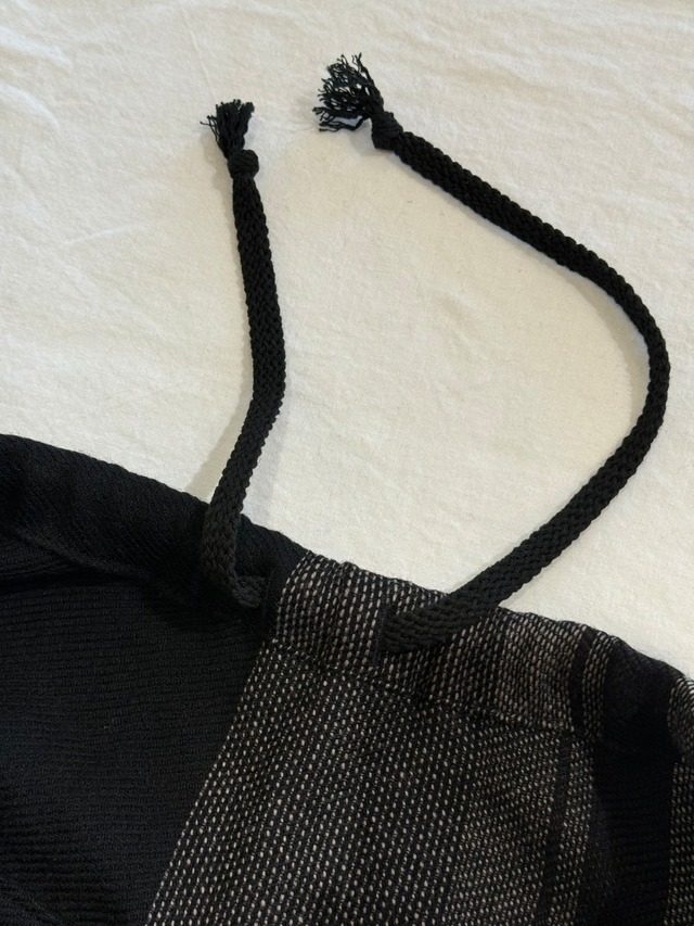 25) ニカパンツ ホソ ウールミックス BK/GY  玉木新雌 tamaki niime