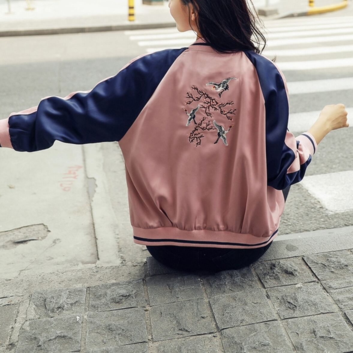 美品！BEAUTY&YOUTH  スカジャン　ブルゾン　ジャンパー　M 美品！BEAUTY&YOUTH スカジャン ブルゾン ジャンパー M - メルカリ