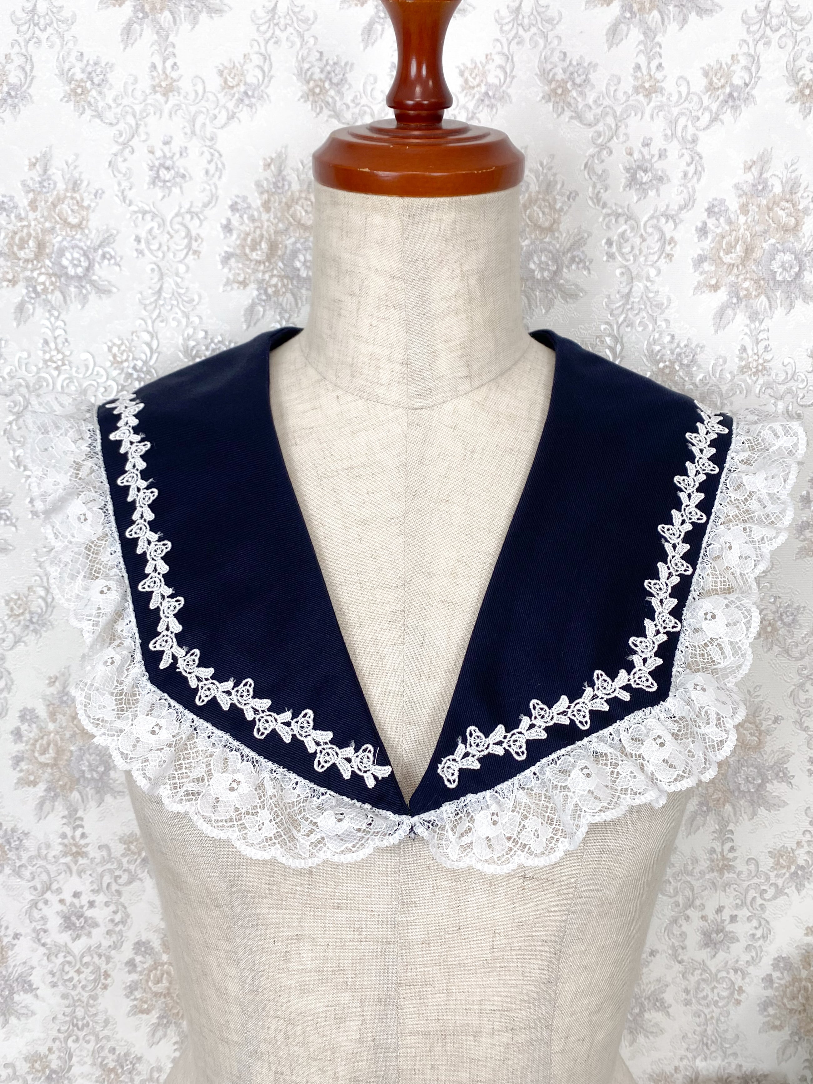 ご予約券】メアリーセーラーつけ襟 | HirokoTokumine