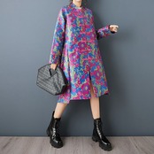 花柄 チャイナ風 コート  00385