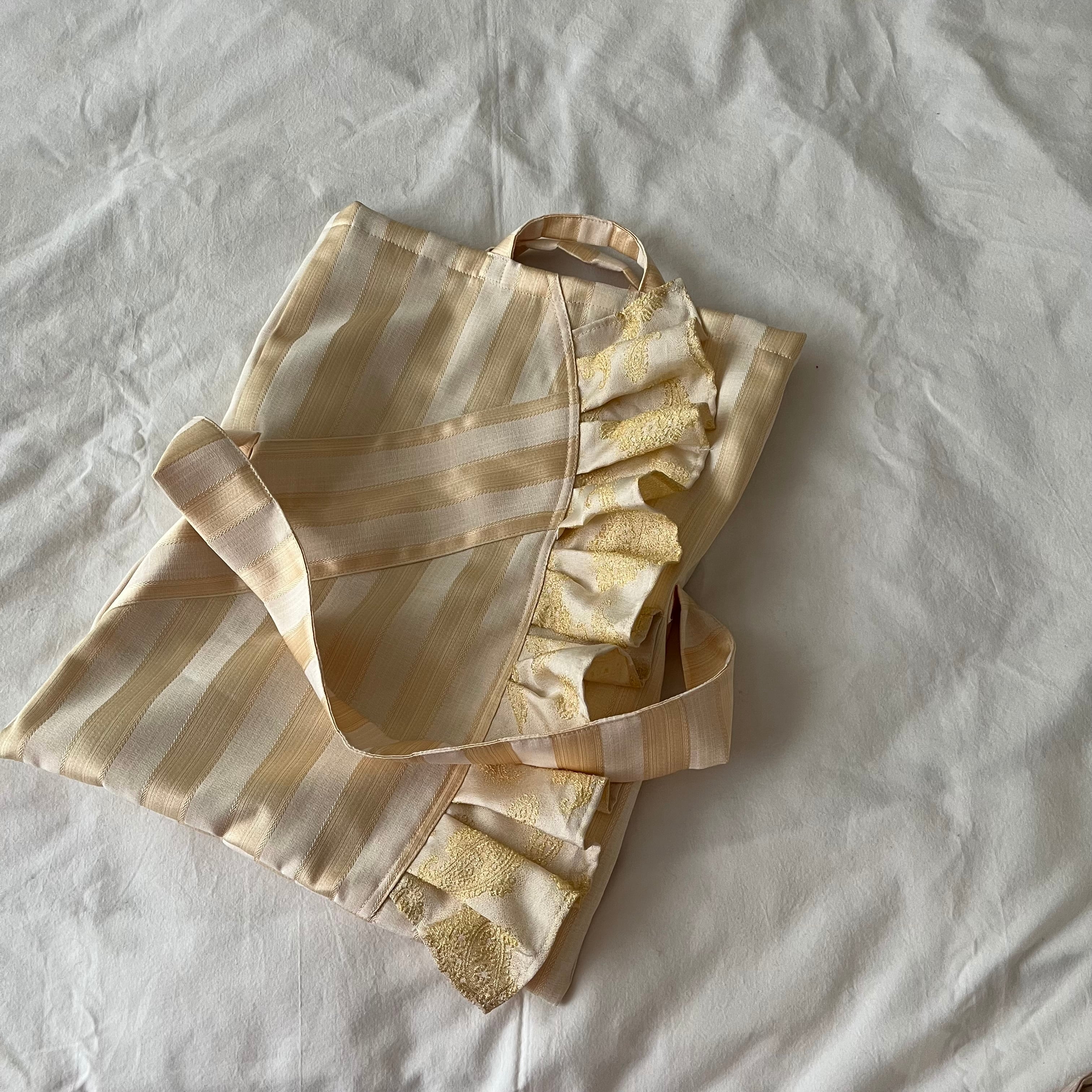 2way frill tote shoulder #golden joy