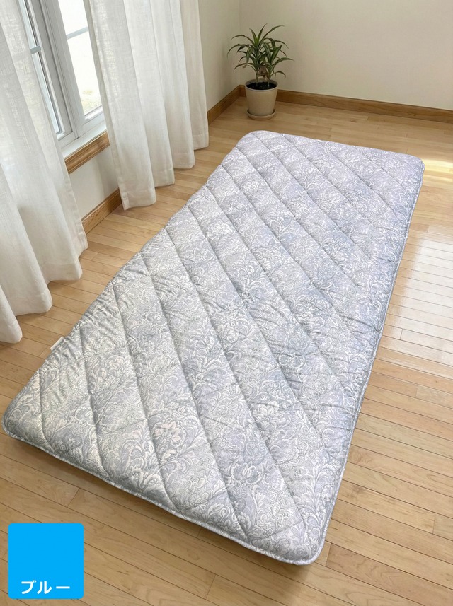 備長炭　合繊敷ふとん　パーチェス　【シングル】【ピンク】【ブルー】